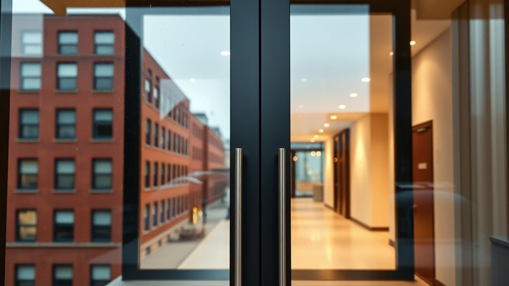 Glass Doors Well End
