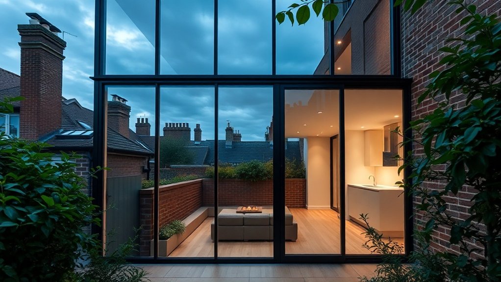 Glass Extension Walls Borehamwood
