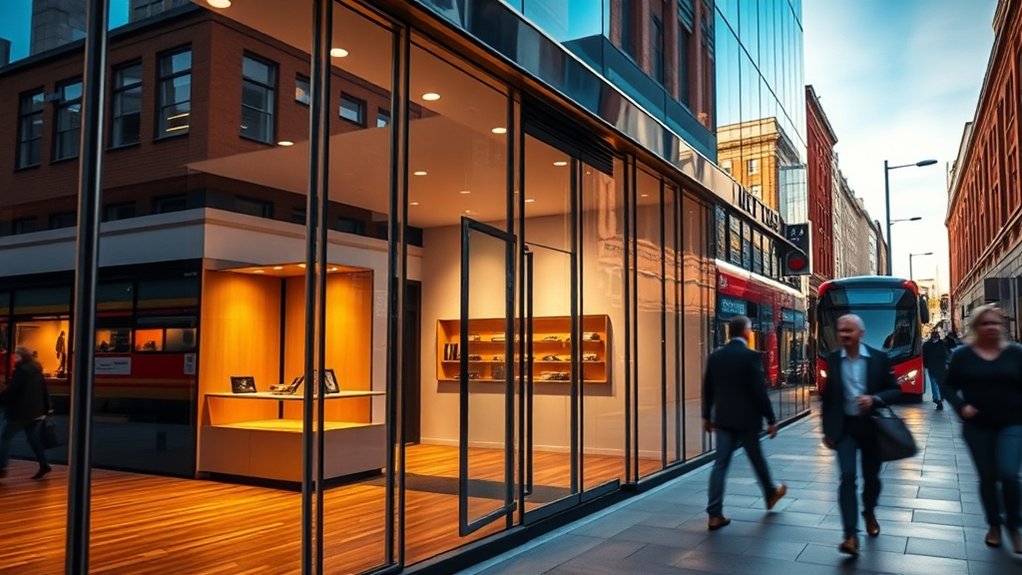 Shop Front Glazing Well End